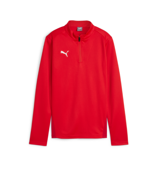(PUMA-658631-01) Puma TeamGoal Womens 1/4 Zip Top - Red